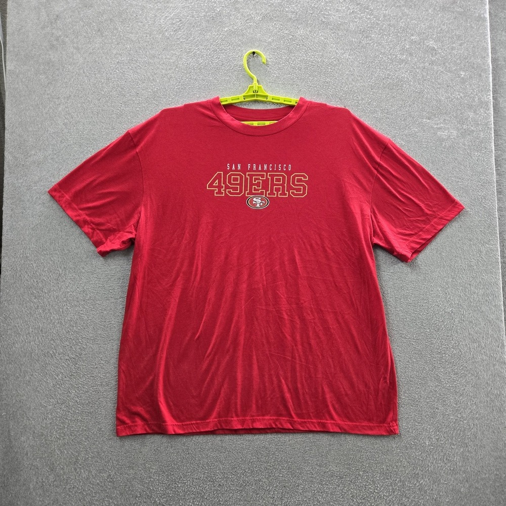 San Francisco 49ers Men Shirt XXL Red NFL Team Apparel Logo Sleepwear